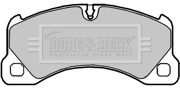 BORG & BECK Комплект тормозных колодок, дисковый тормоз BBP2101